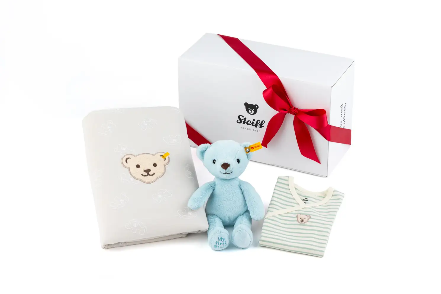 出産祝い ベビー3点セット　ブルー（22,000円税込）