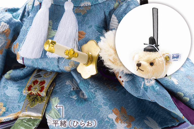 テディベア ひな人形「桜うさぎ」ポイント4