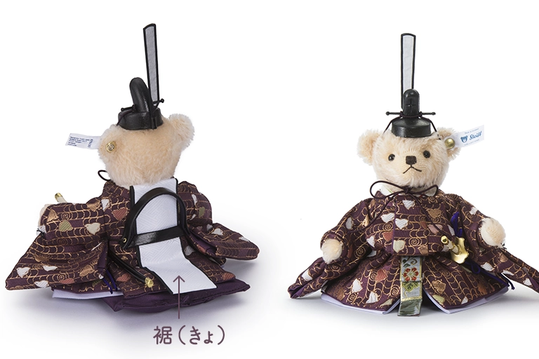 テディベア ひな人形「波千鳥」ポイント2